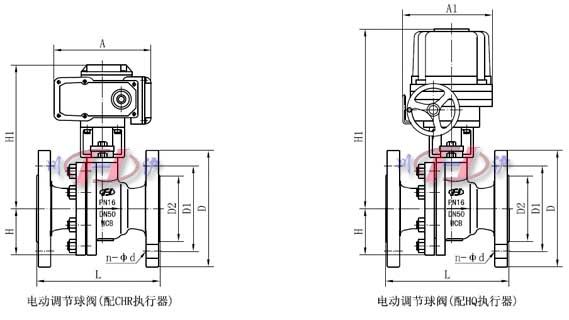 電動調節球閥內部結構圖