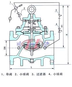 100D定水位閥 (結構圖)